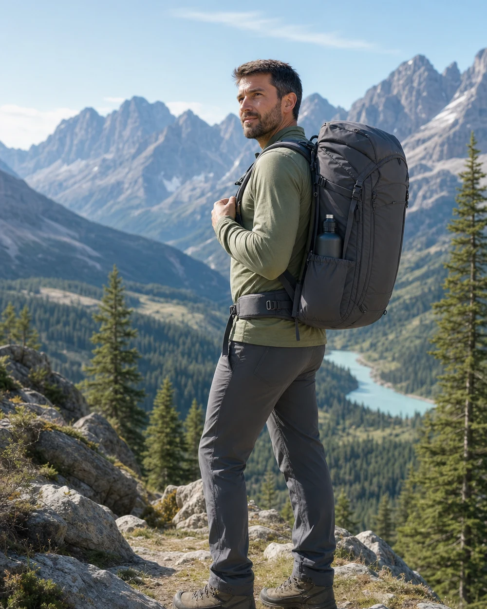 QLUNARA technical hiking backpack
