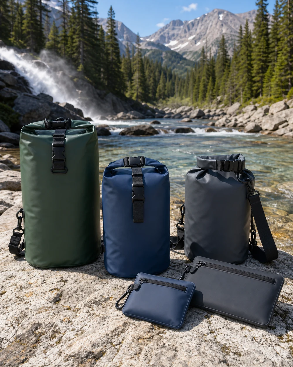 QLUNARA dry bags and outdoor pouches