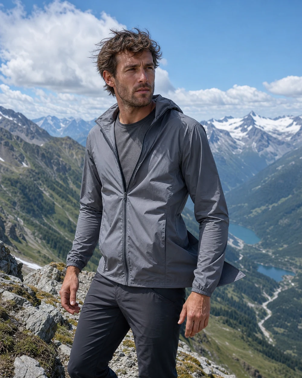 QLUNARA lightweight wind shell